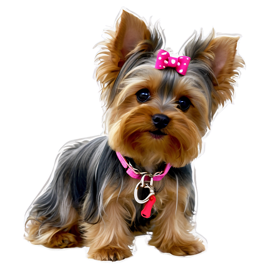 Yorkie With Leash Png Whp52