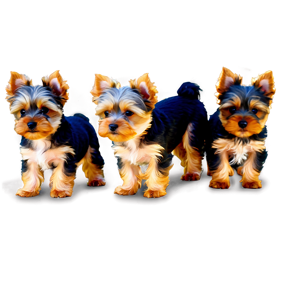 Yorkie With Puppies Png 06242024