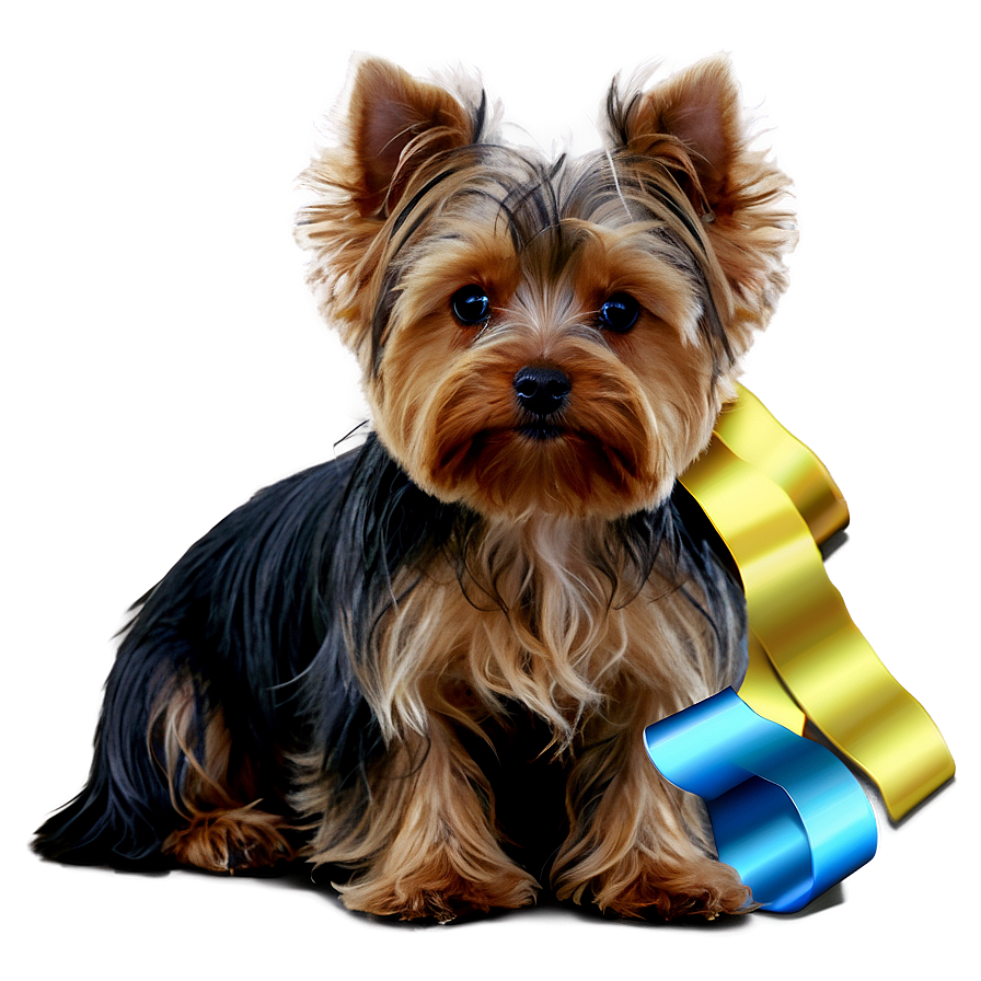 Yorkie With Ribbons Png 59