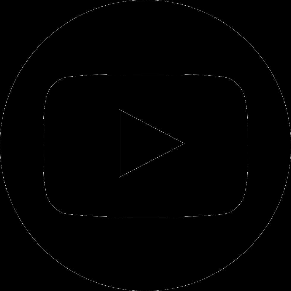 You Tube Logo Blackand White