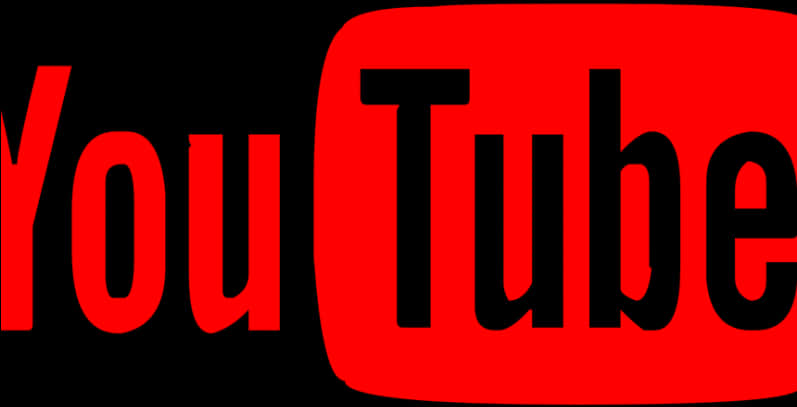 You Tube Logo Red Black Background