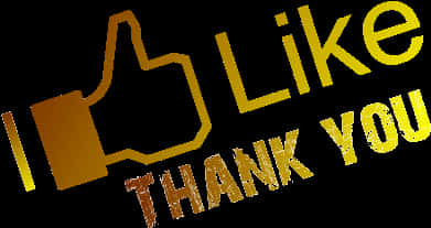 You Tube Thank You Like Graphic