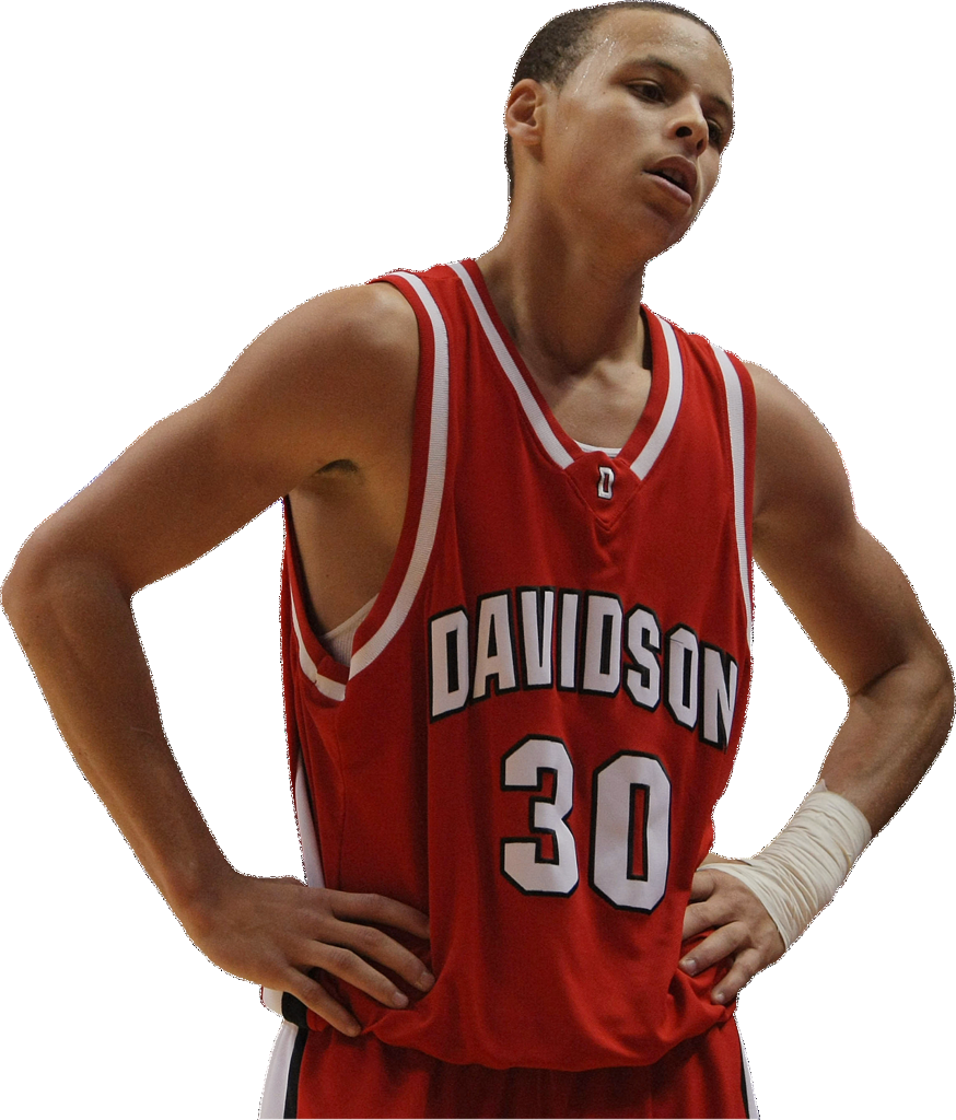 Young Basketball Player Davidson Uniform