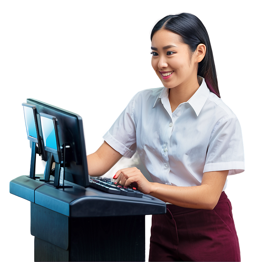 Young Cashier Png Jyp82