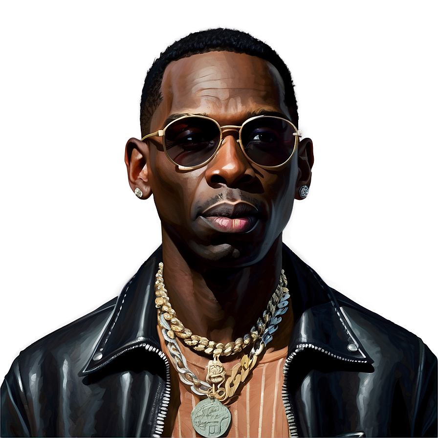 Young Dolph Caricature Png 06122024