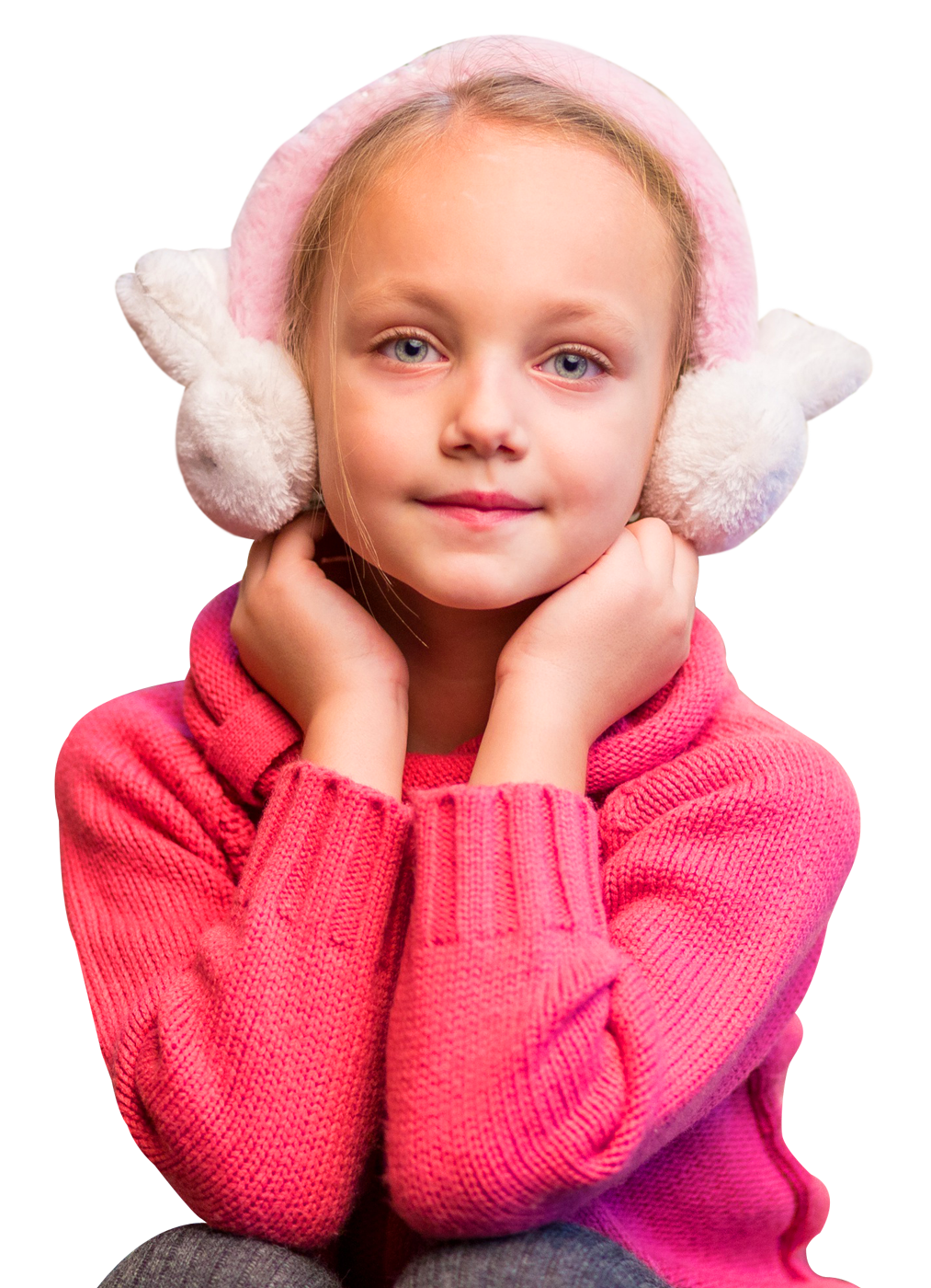 Young Girl Wearing Earmuffs