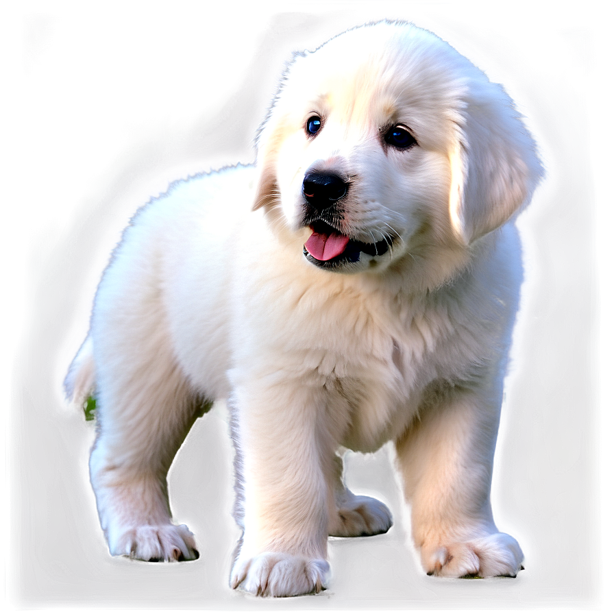 Young Great Pyrenees Puppy Png 06292024