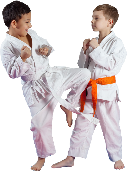 Young Karate Kids Training