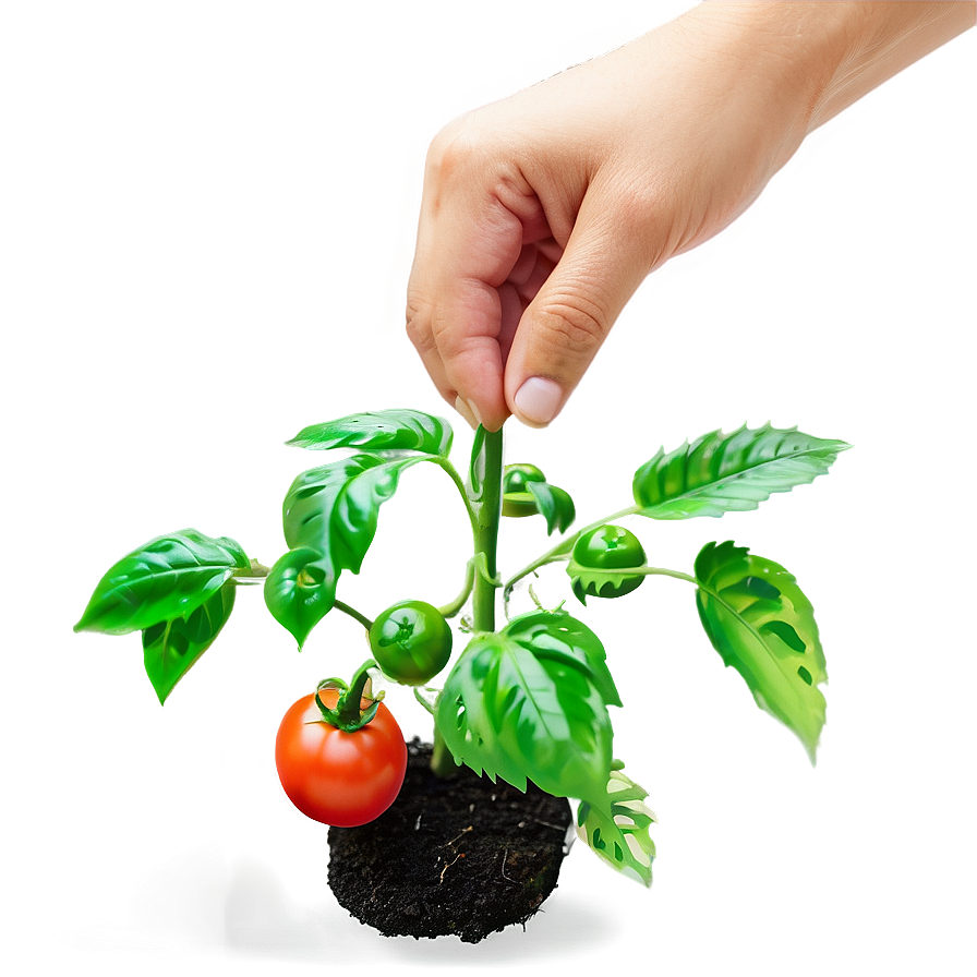 Young Tomato Plant Png 6