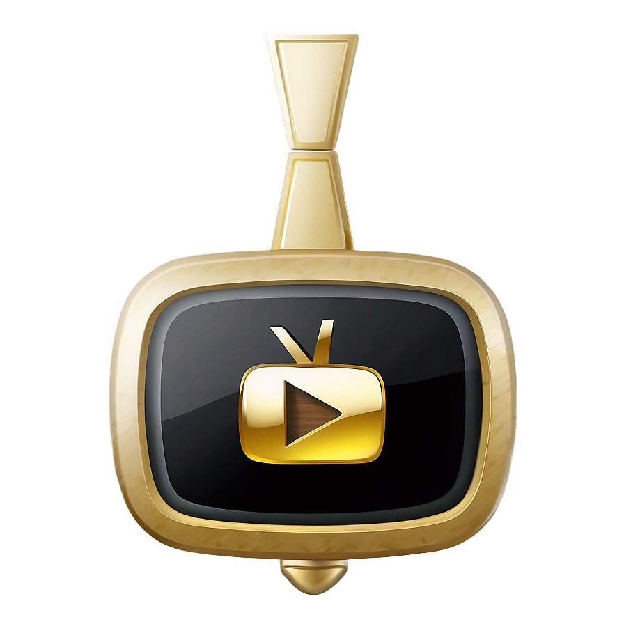 Youtube Gold Play Button Png Mel21