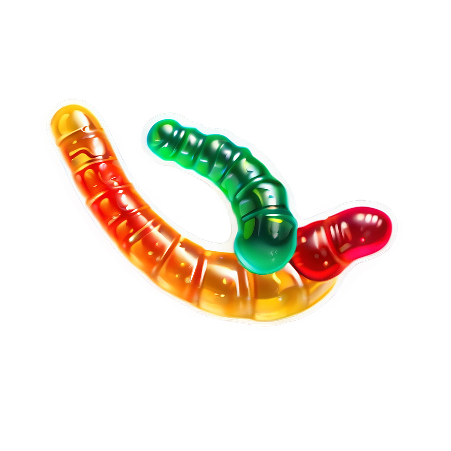 Yummy Gummy Worm Dessert Png Jhd