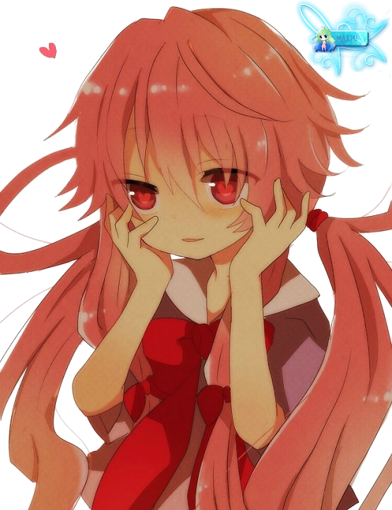 Yuno Gasai Blushing Anime Character