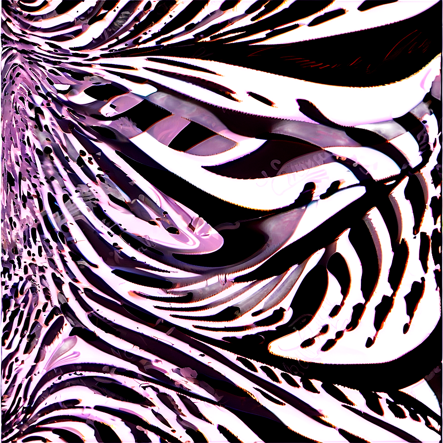 Zebra Print In Abstract Waves Png Jkf72