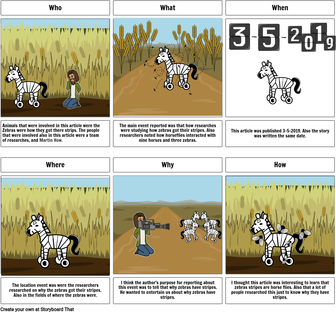 Zebra Research Comic Strip