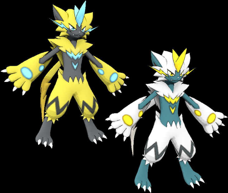 Zekromand Reshiram Pokemon Forms