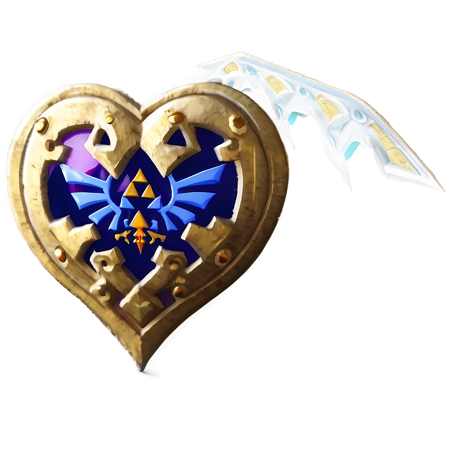 Zelda Heart Transparent Background Png 06262024