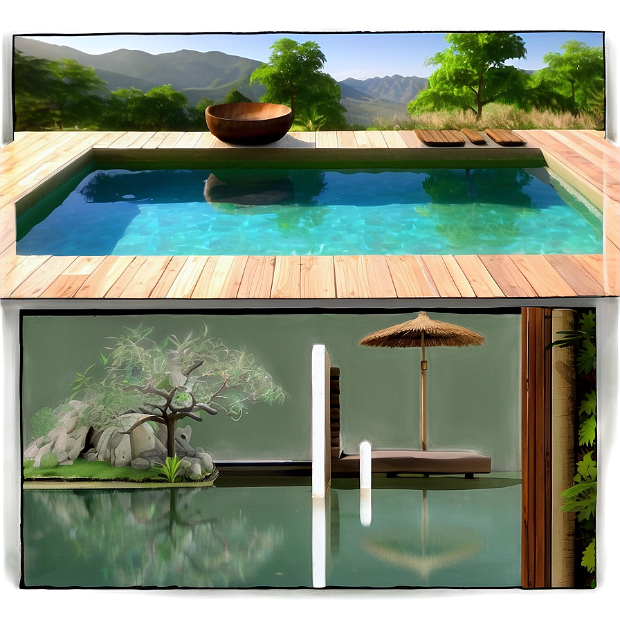 Zen Inspired Swimming Pool Png 06122024