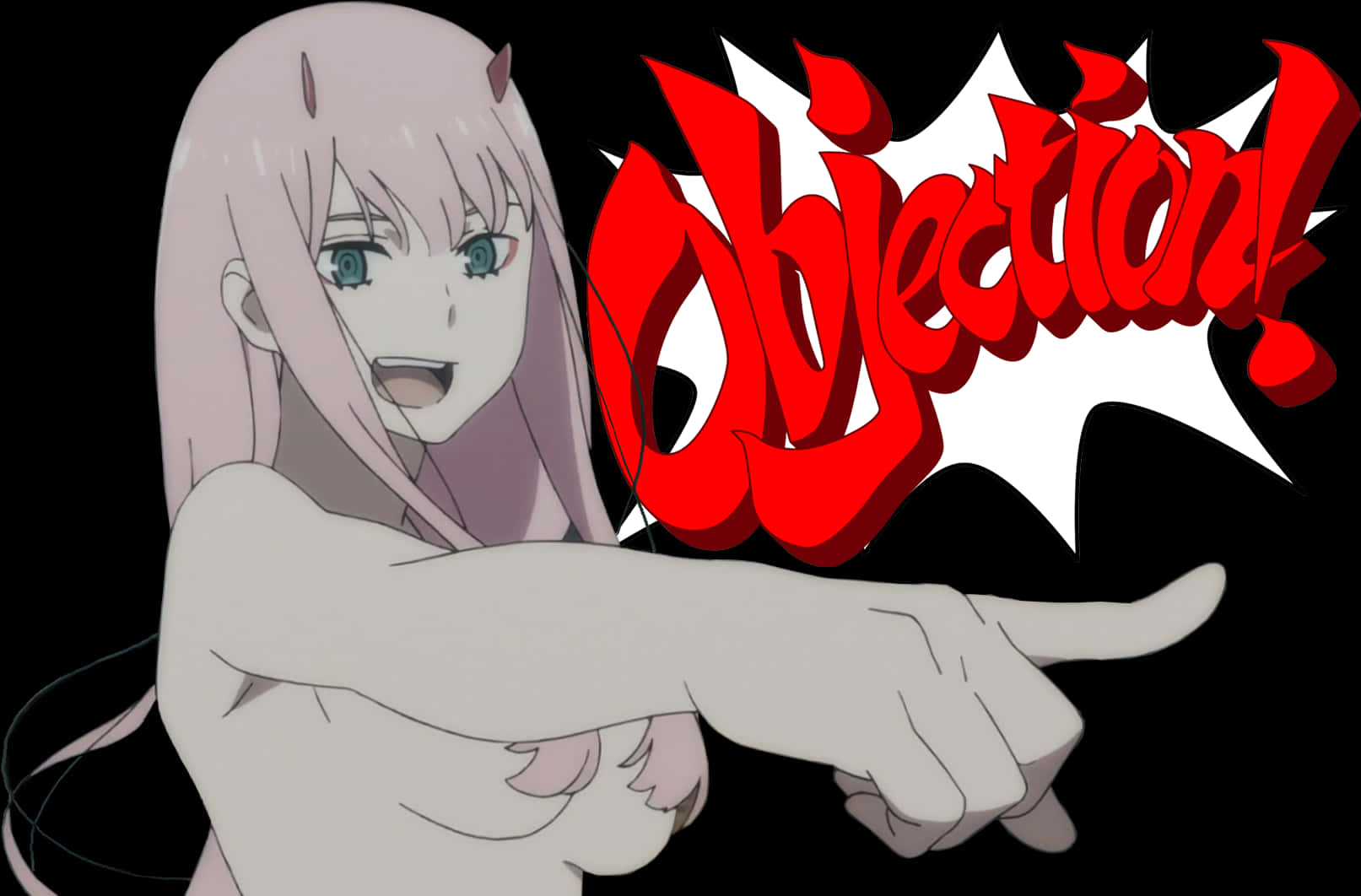 Zero Two Objection Meme