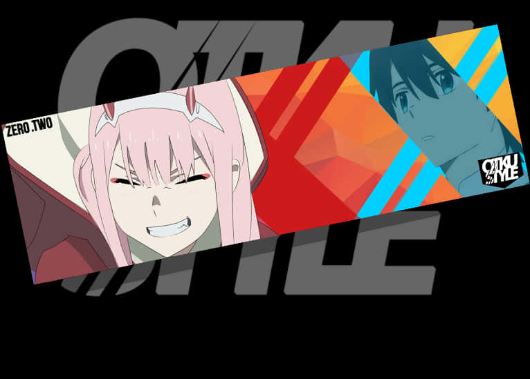 Zero Twoand Hiro Collage Anime