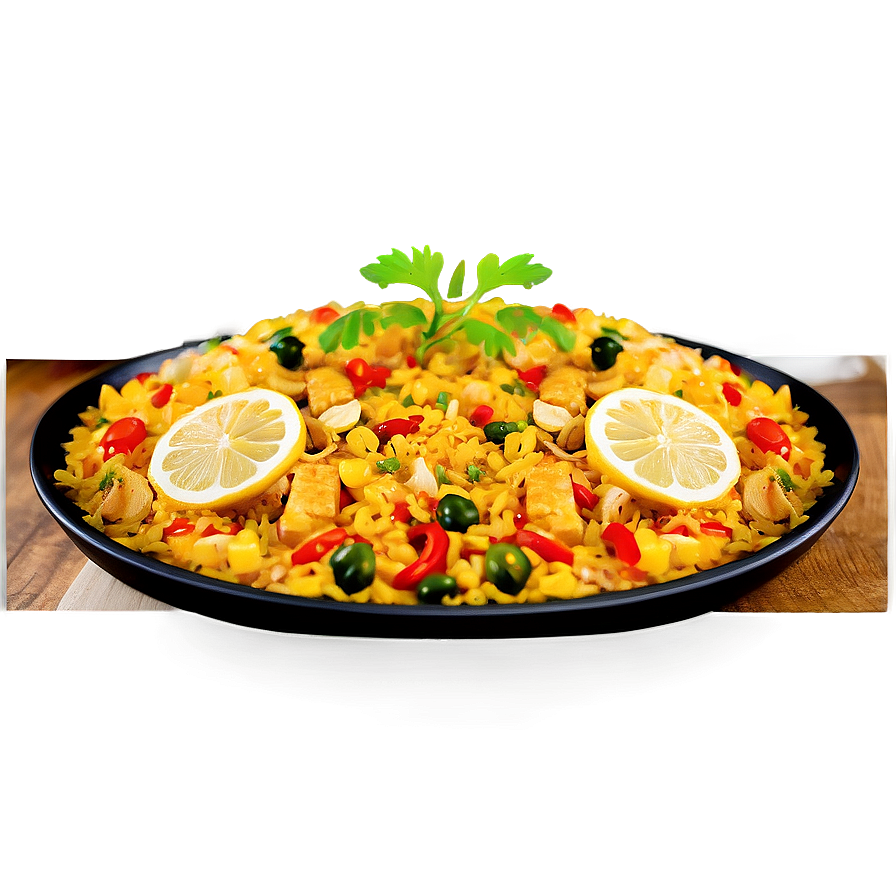 Zesty Lemon Garlic Paella Png 06252024