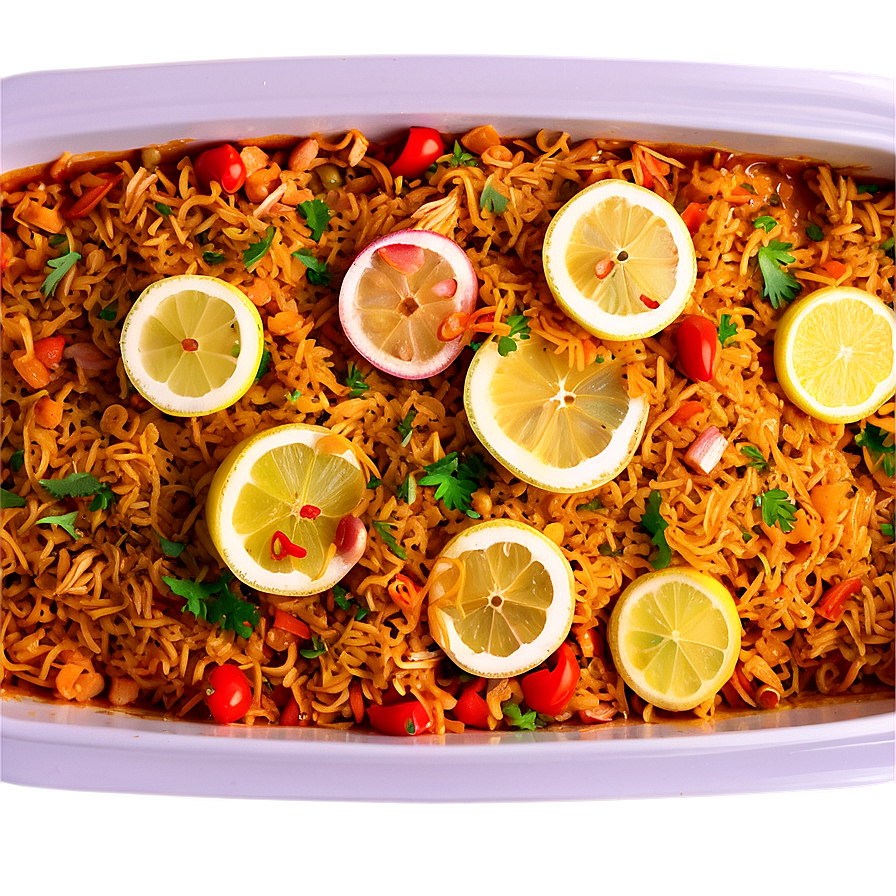 Zesty Lemon Garlic Paella Png Lek