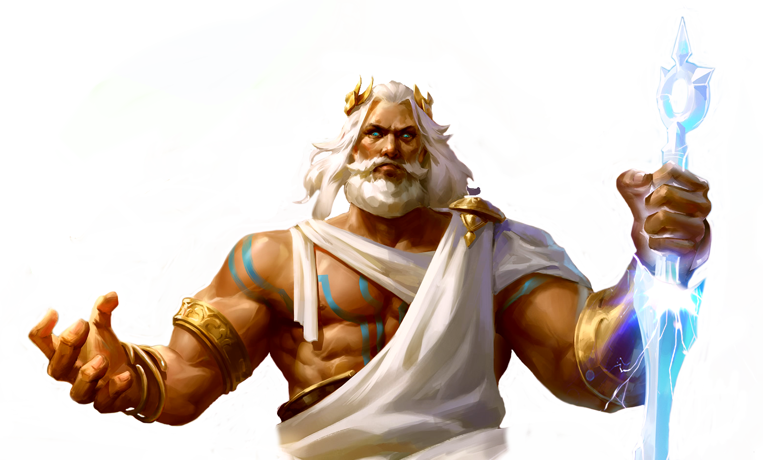 Zeus Greek God Thunderbolt Illustration