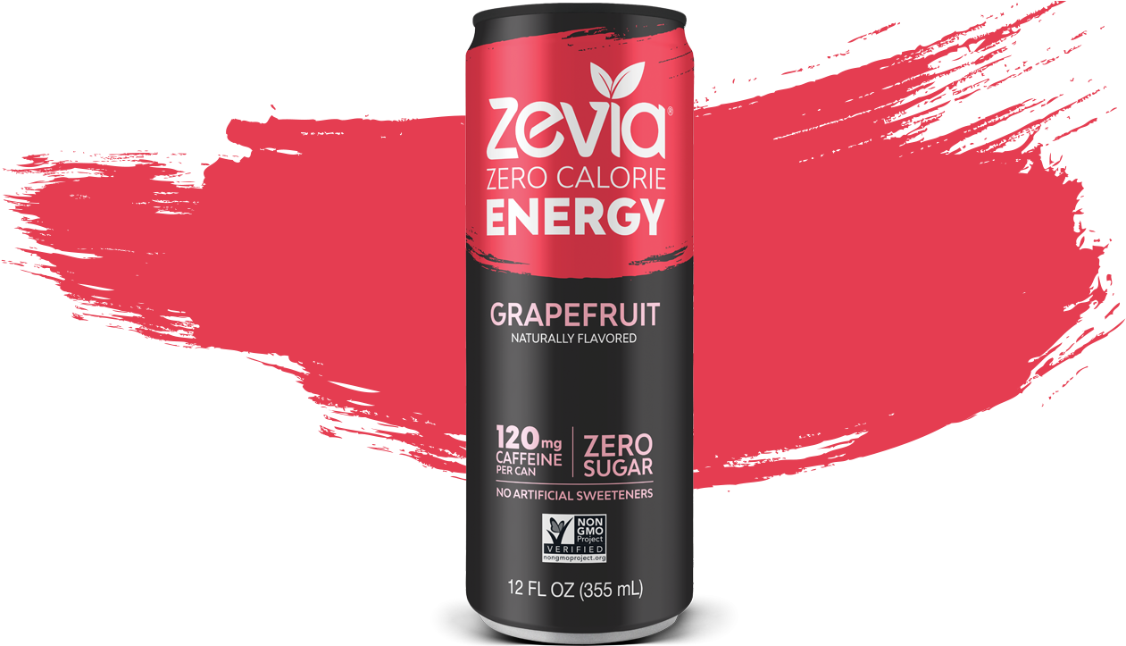 Zevia Grapefruit Energy Drink Can