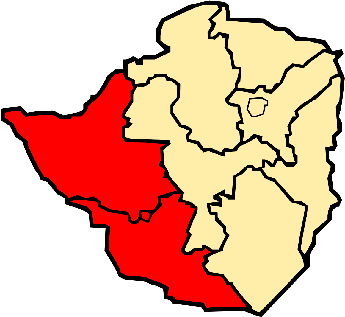 Zimbabwe Map Highlighting Mashonaland West Province