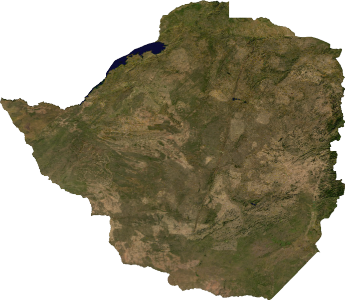 Zimbabwe_ Satellite_ View_ Map