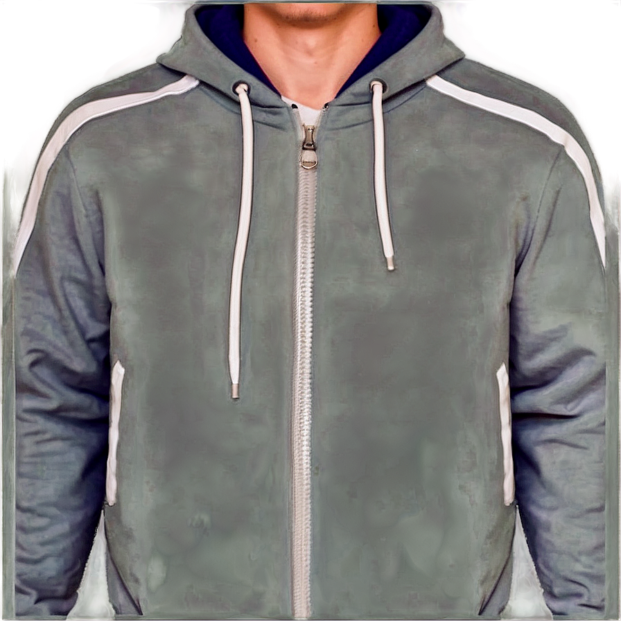 Zip Up Athletic Hoodie Png Xra93