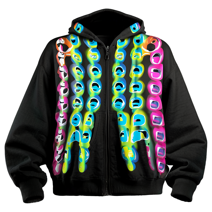 Zip Up Hoodie With Earphones Png 06292024