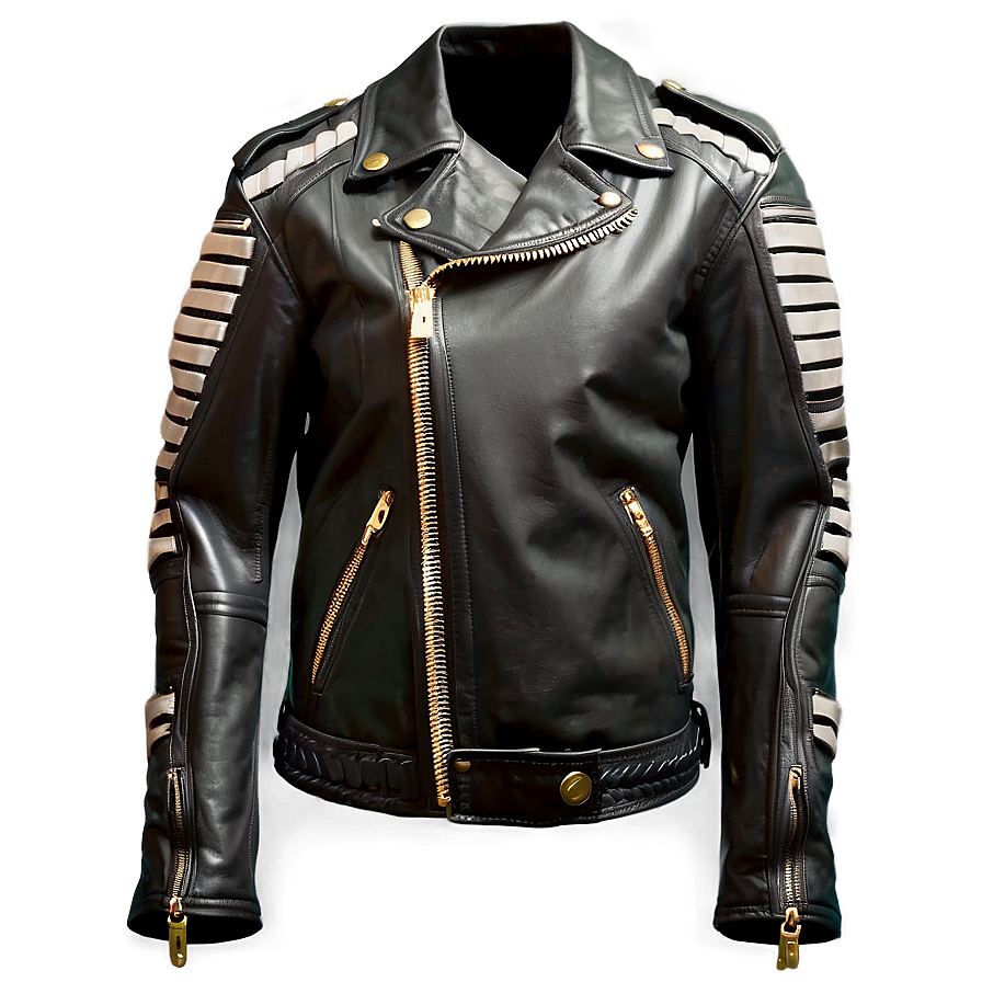 Zipper Leather Jacket Png Tvl