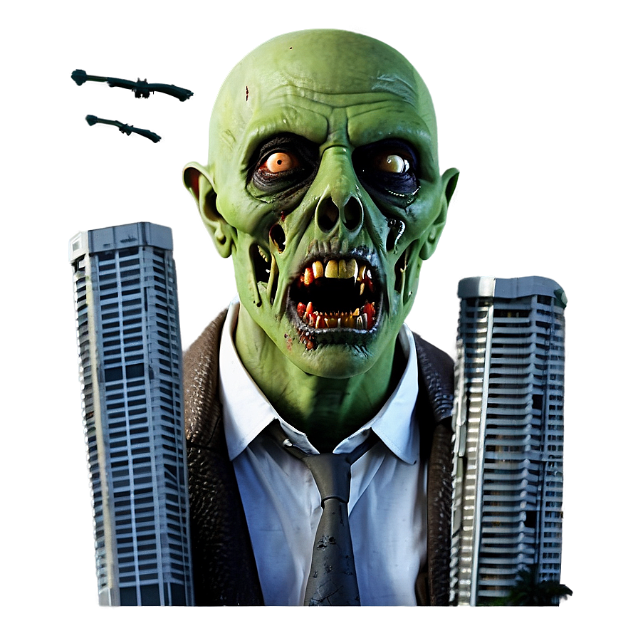 Zombie Apocalypse Cityscape Png Udd