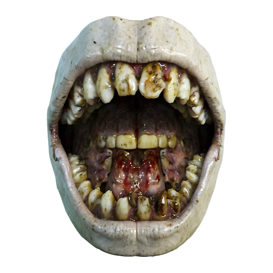 Zombie Apocalypse Mouth Png Kkm18