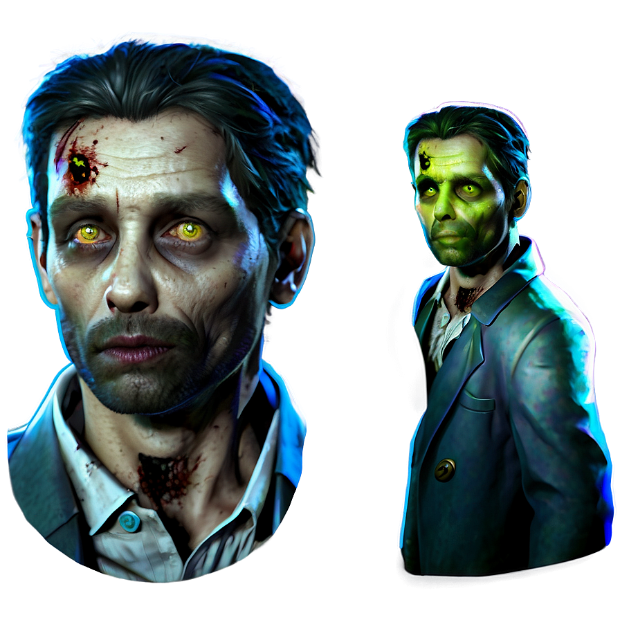 Zombie Detective Character Png Pxd