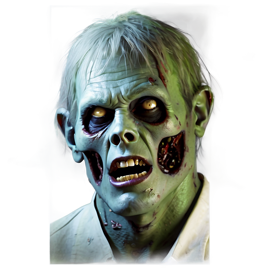 Zombie Face Illustration Png Iqs75