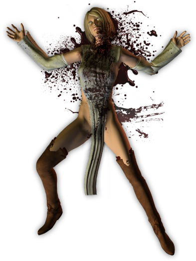 Zombie Female Character Pose