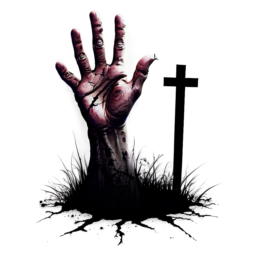 Zombie Hand In Grave Png Mew19