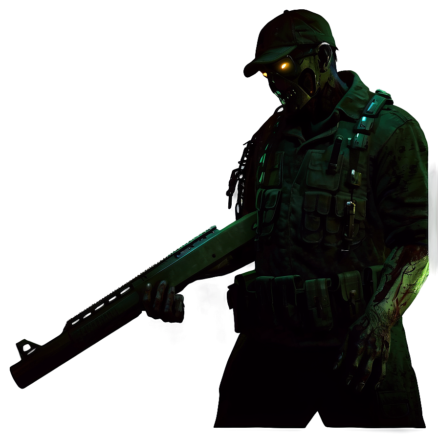 Zombie Hunter Silhouette Png Nfk