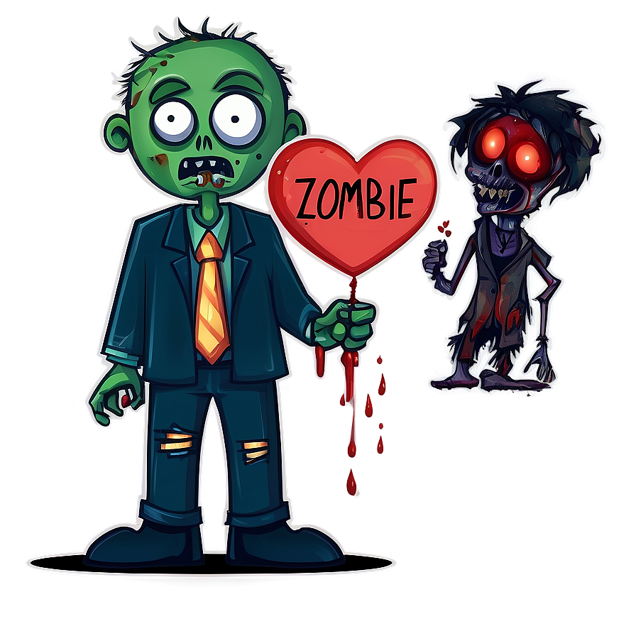 Zombie Love Story Png 05032024