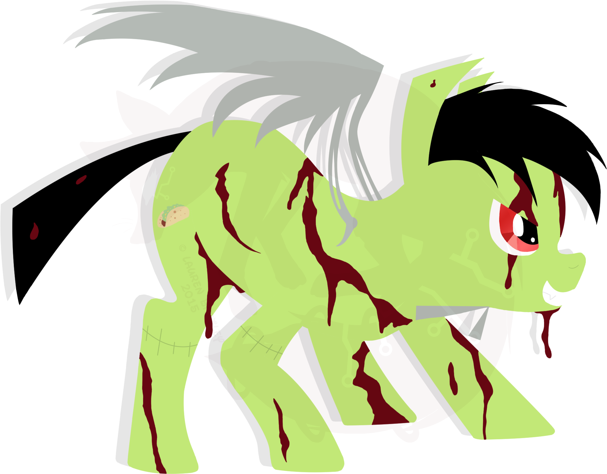 Zombie Pony Illustration