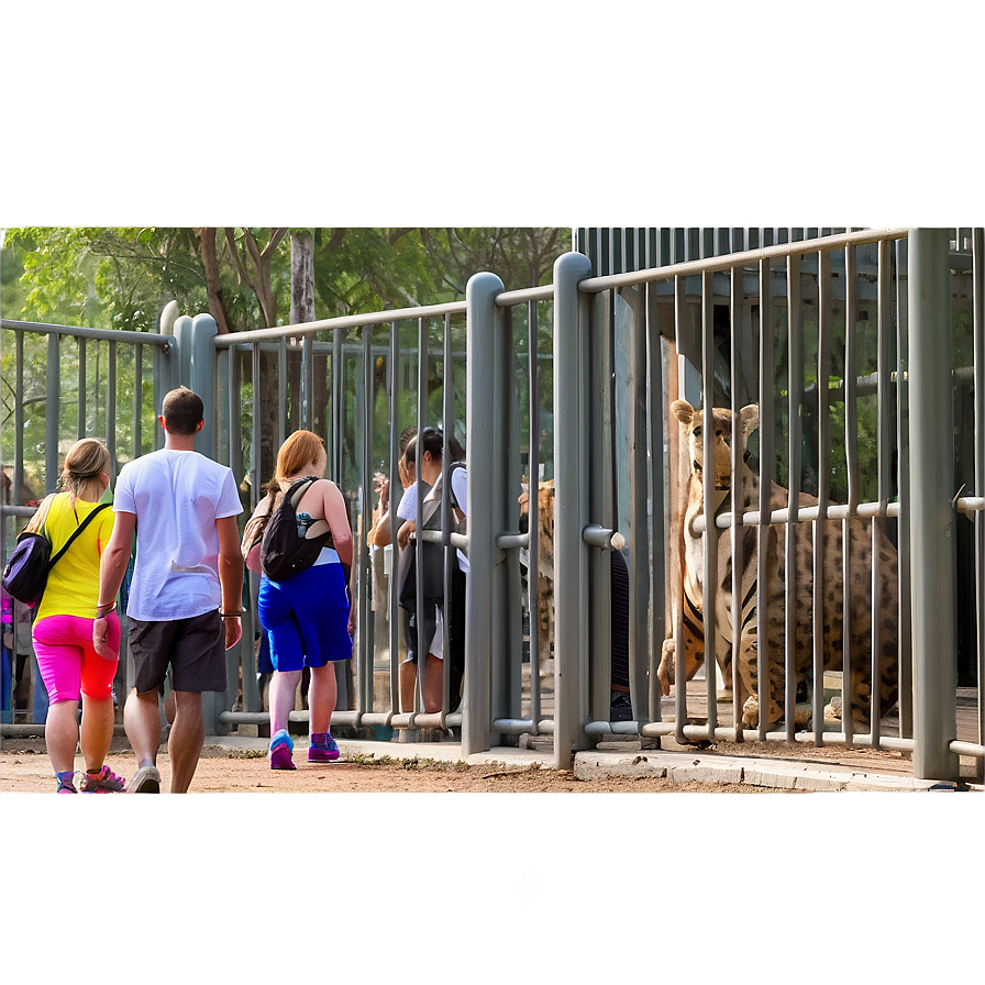 Zoo Visitors On A Busy Day Png 05242024