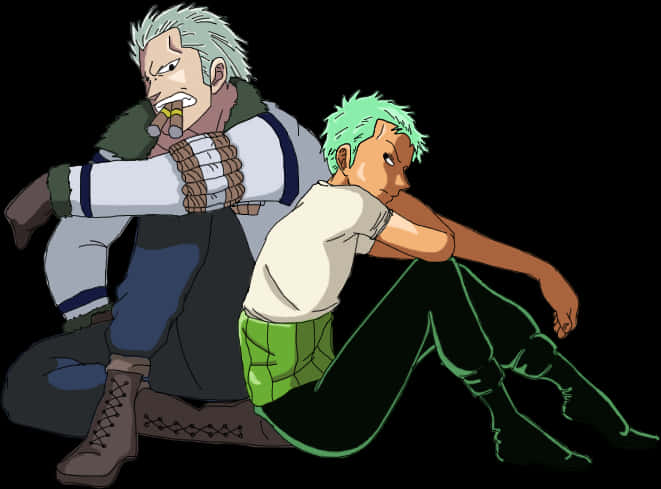 Zoro_and_ Smoker_ One_ Piece_ Anime