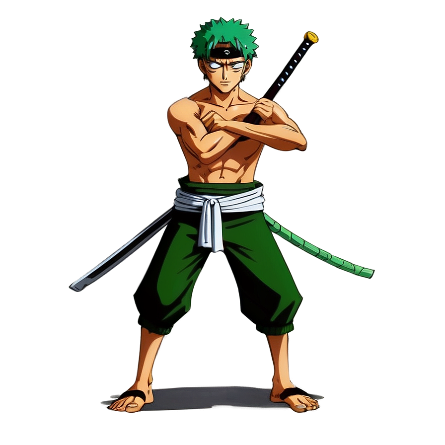 Zoro Anime Pose Png Njd64