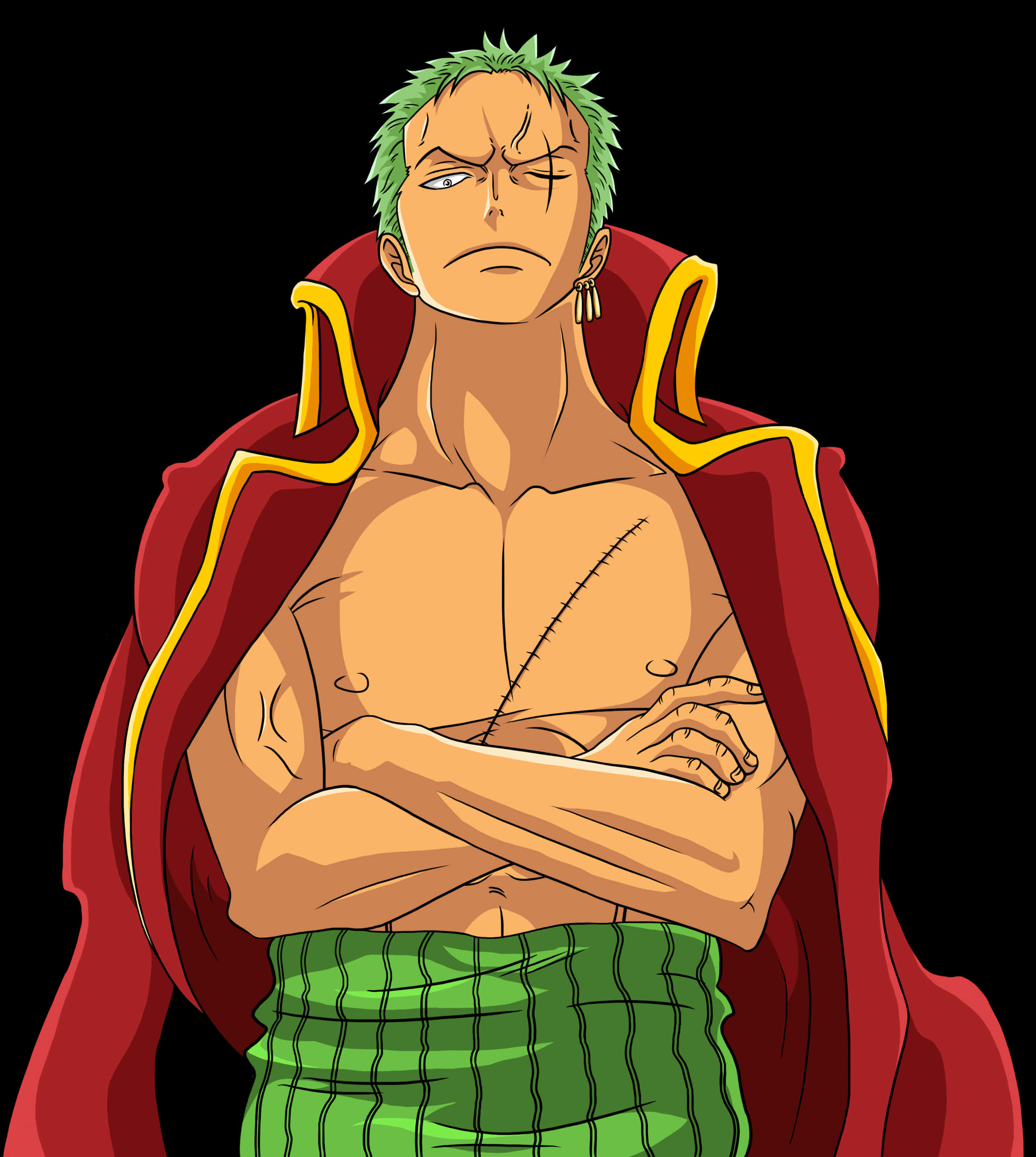 Zoro One Piece Confident Stance