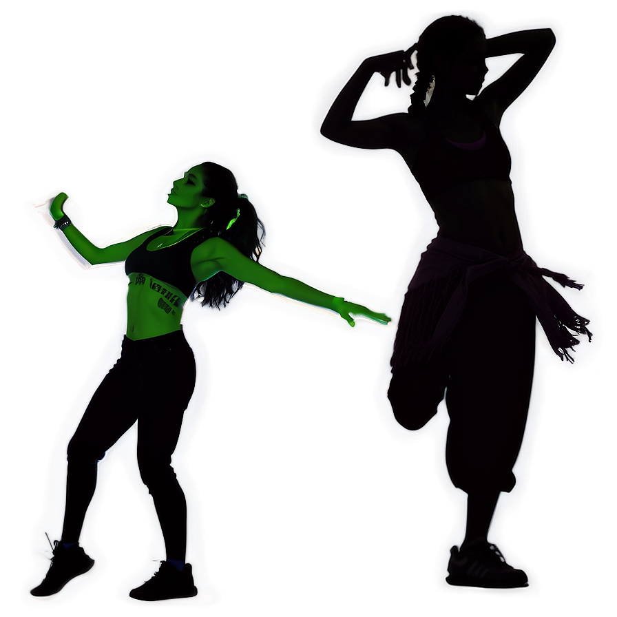 Zumba Dance Silhouette Png 48