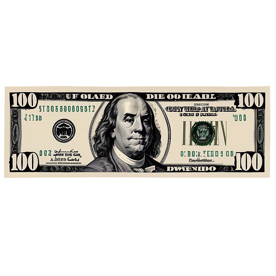 100 Dollar Bill Pattern Png 05242024 PNG Image