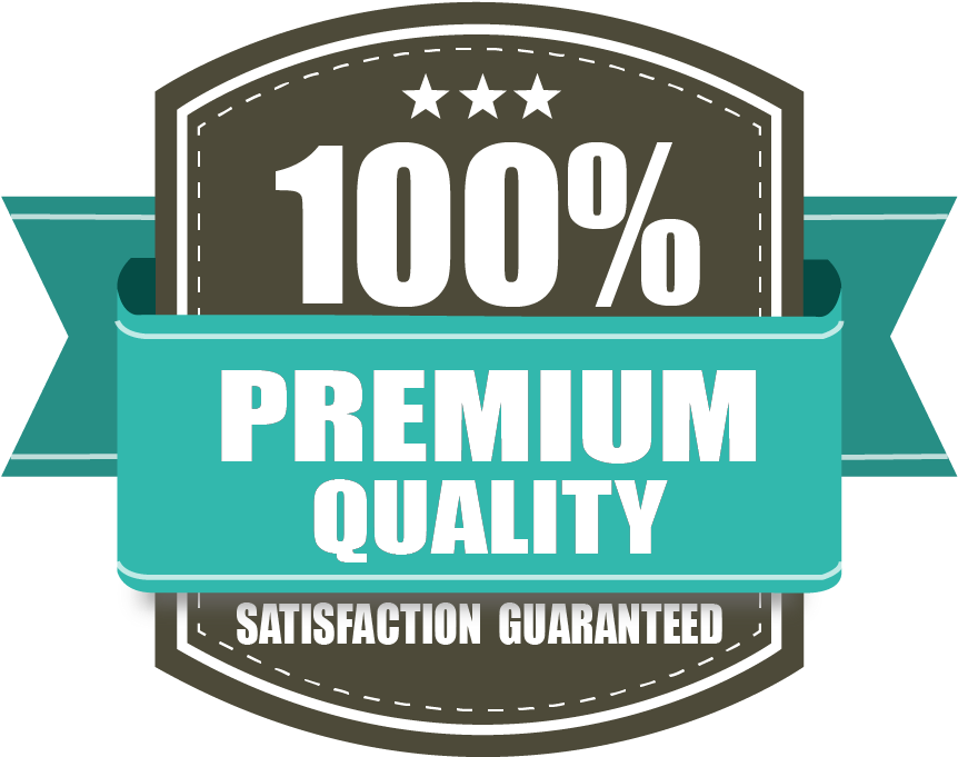 100 Percent Premium Quality Satisfaction Guarantee Badge PNG Image