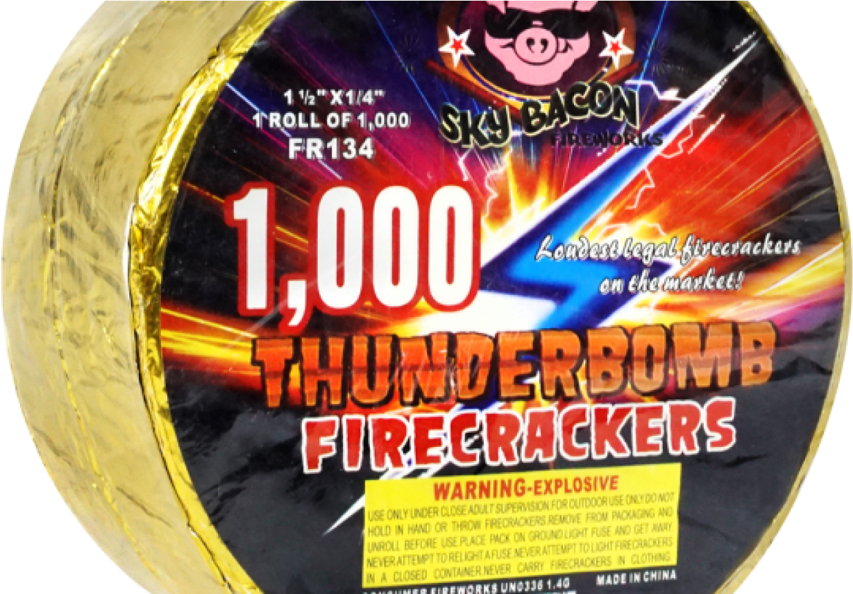 1000 Thunderbomb Firecrackers Pack PNG Image