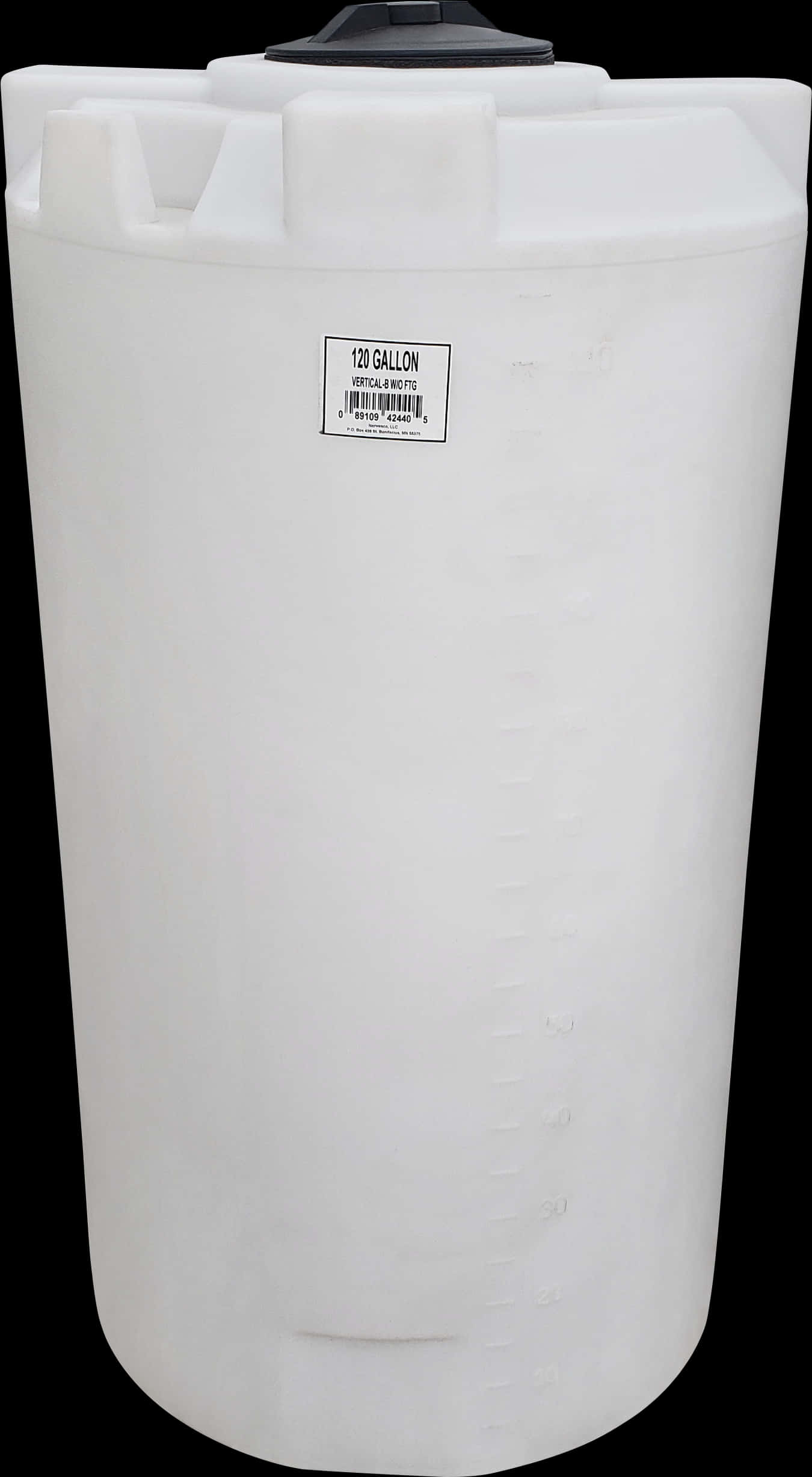 120 Gallon Vertical Water Storage Tank PNG Image